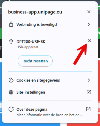 Verwijder de printer